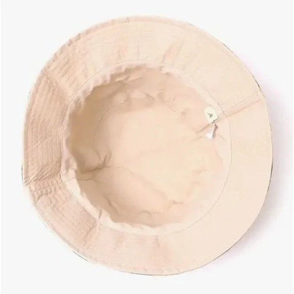 Sunflower Cotton Bucket Hat Beige Yellow - Picture 5 of 5